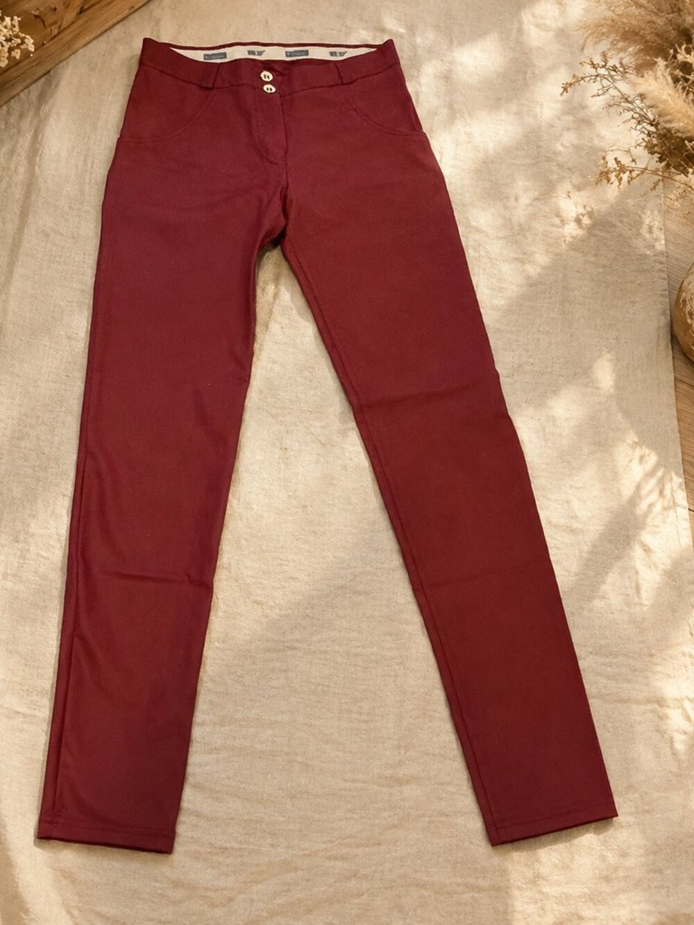 FREDDY Red Pleather Pants — Size Medium